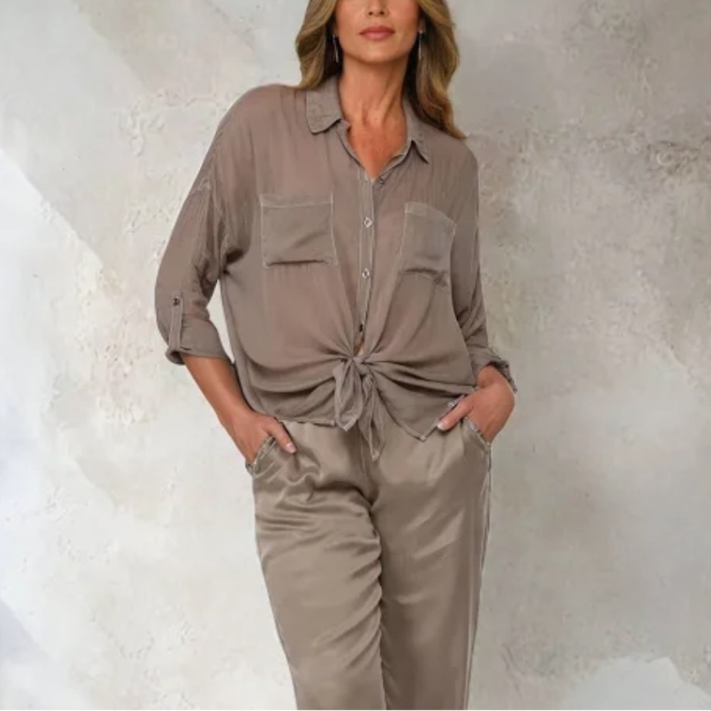 Maven West cargo pocket tie top
